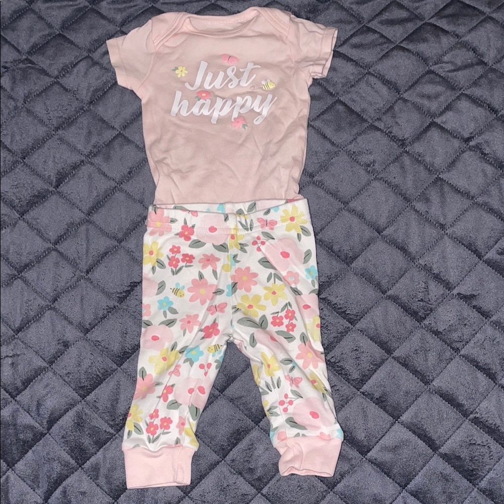 Garanimals Pink Floral Kids Matching Set